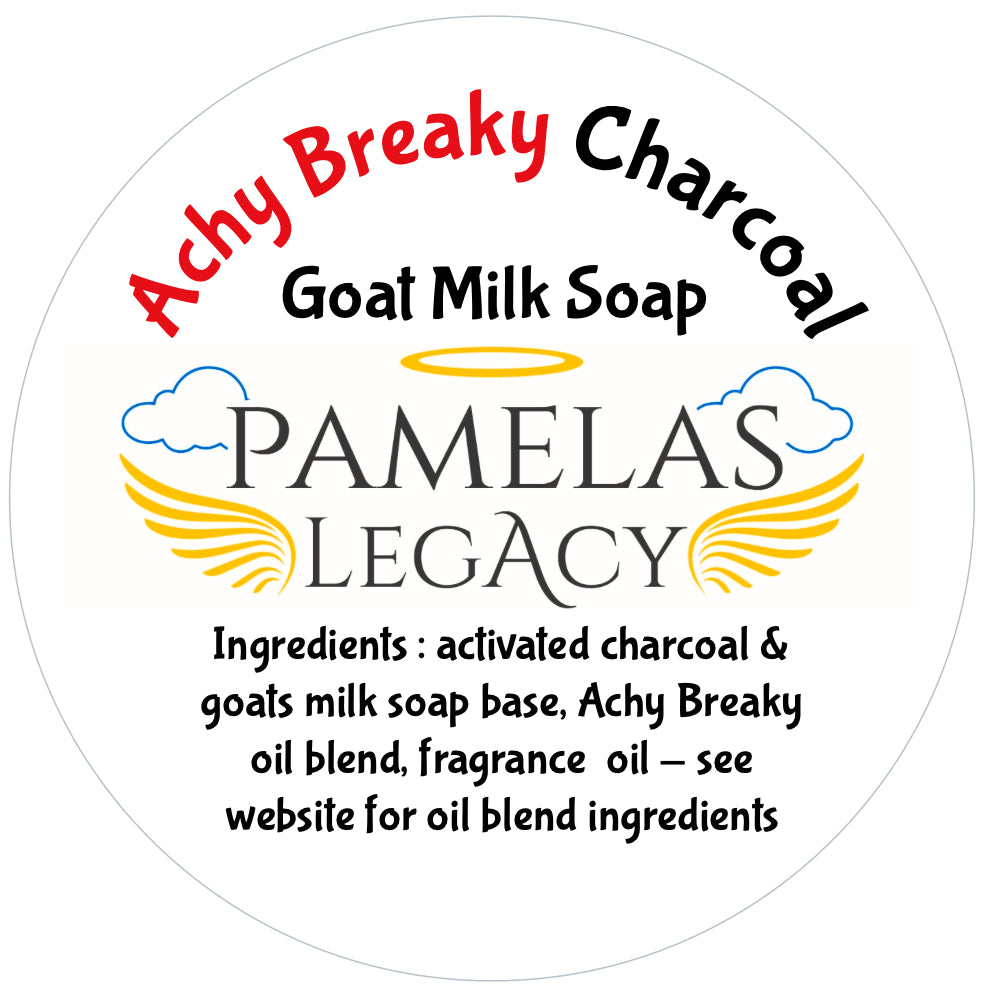 Achy Breaky Charcoal Goatmilk Soap