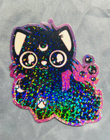 STICKER-Moon Kitty-Holographic