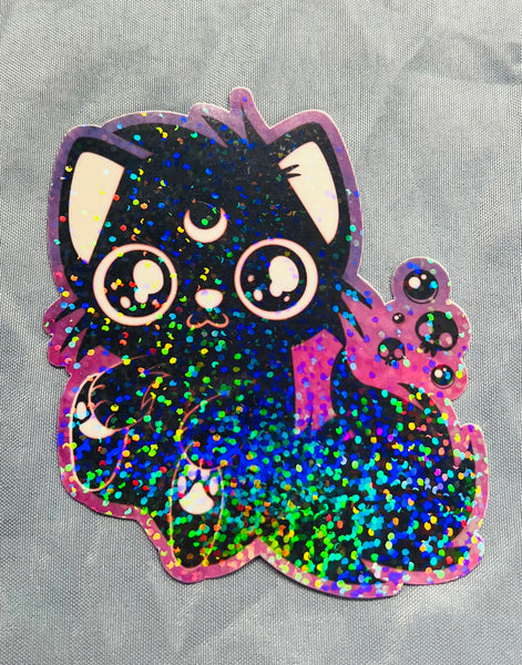 STICKER-Moon Kitty-Holographic A08 #03