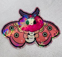 STICKER- Pink Moth A08 #22
